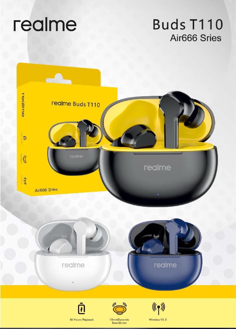 Realme Buds T110 Models Best Quality image 1