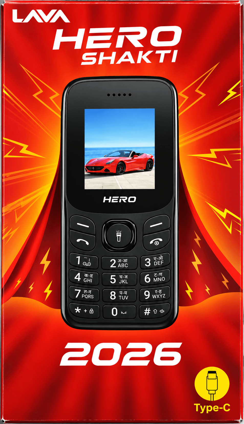 LAVA Hero Shakti 2026 Keypad Mobile Phone image 2