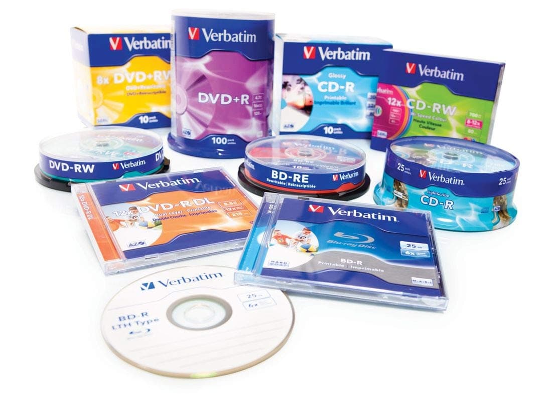 Verbatim CD R Blank Disc 52X 700MB Shrink