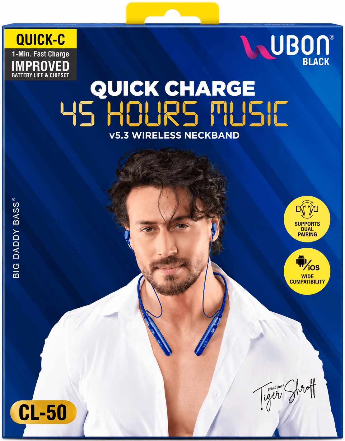 UBON Quick Charge CL-50 Wireless Neckband image 1