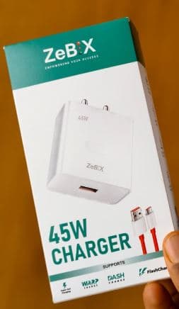 ZebX 45W Fast Charger