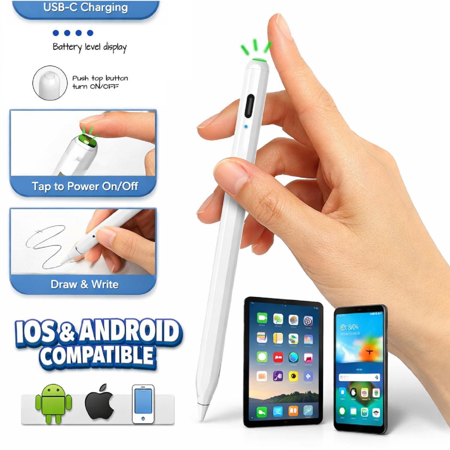 Universal Stylus Pen for iPad & Android Tablets image 2