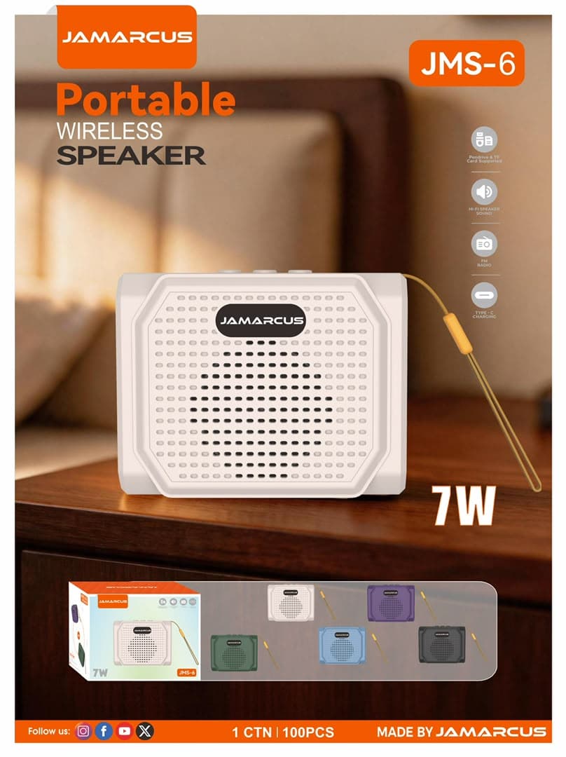 JAMARCUS JMS-6 Portable Wireless Speaker