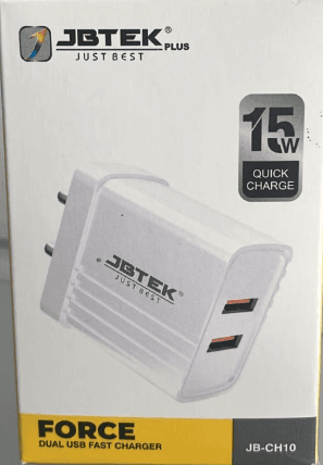Jbtek Force 15w Dual Usb Fast Charger