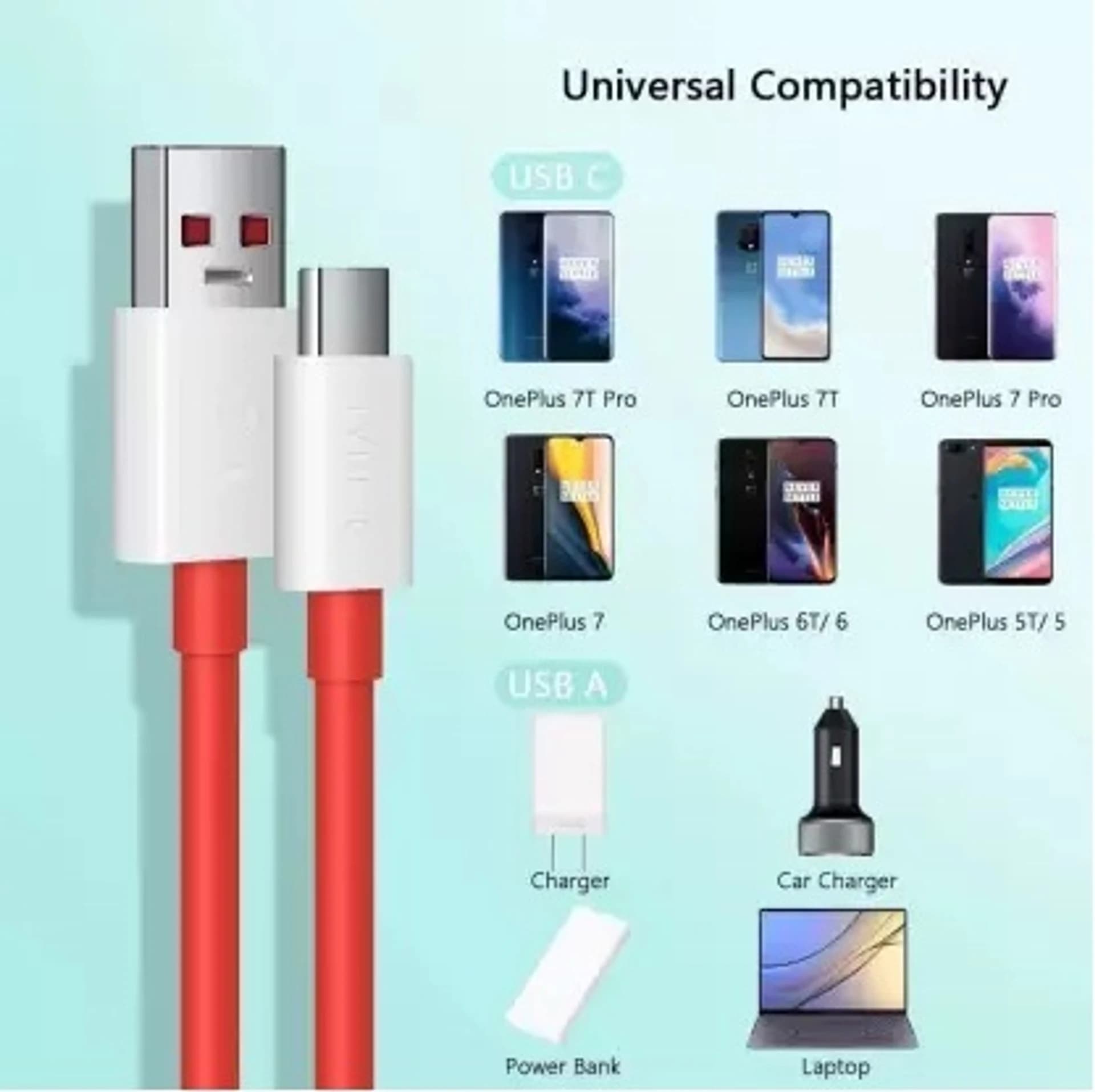 85W Super VOOC Mi Charger Cable image 2