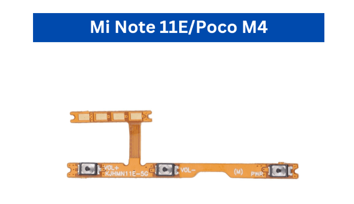 Mi Note 11/11s / Mi Note 11E/Poco M4/ Mi Note 11 Pro/Poco X4 /Mi Note 11T (5G)/K50i  Pro Power Volume Flex image 3