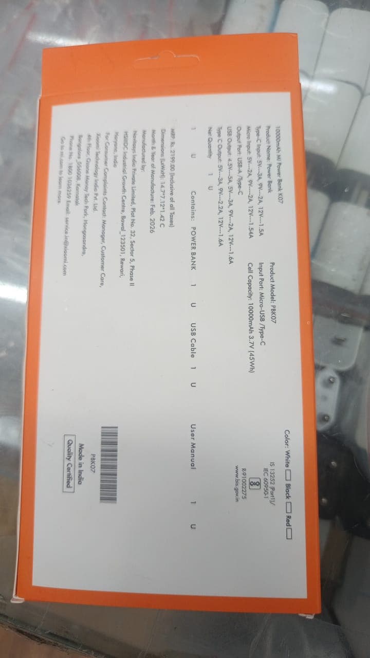 Mi Power Bank 10000mAh 45W Fast Charging image 2