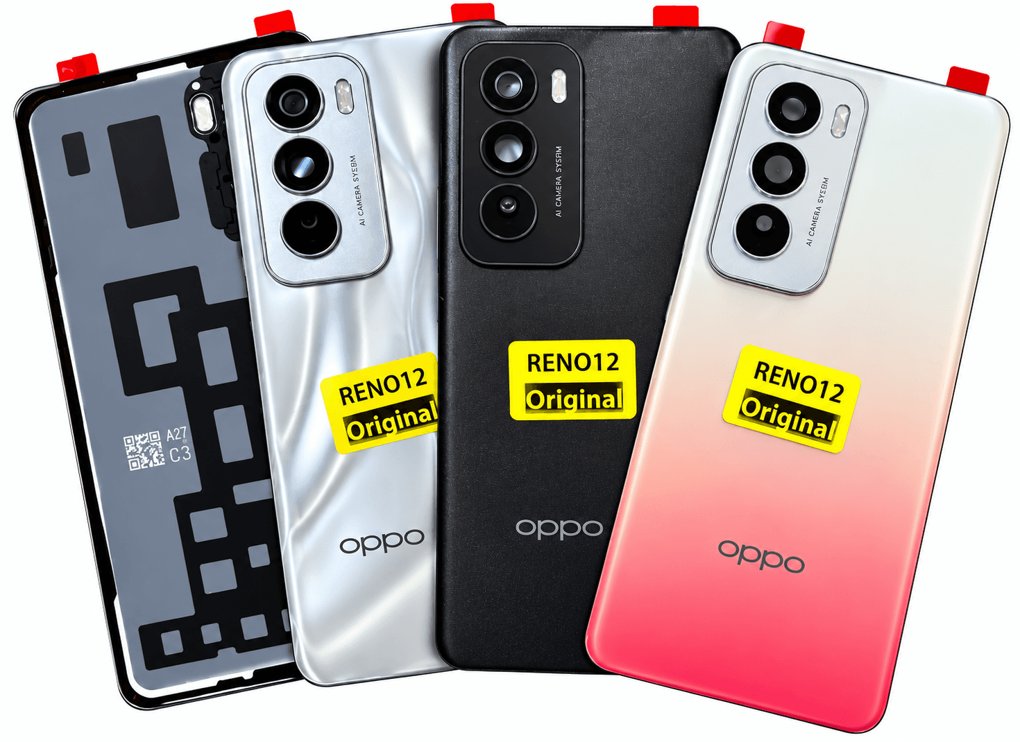 Oppo Reno 12 5G Smartphone Back Panel Back Glass With Camera Lens
