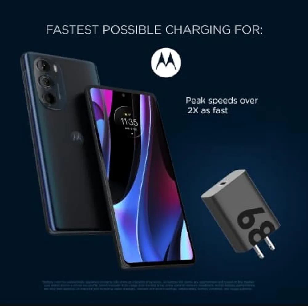 68W Original Motorola Fast Charger USB-C With Cable