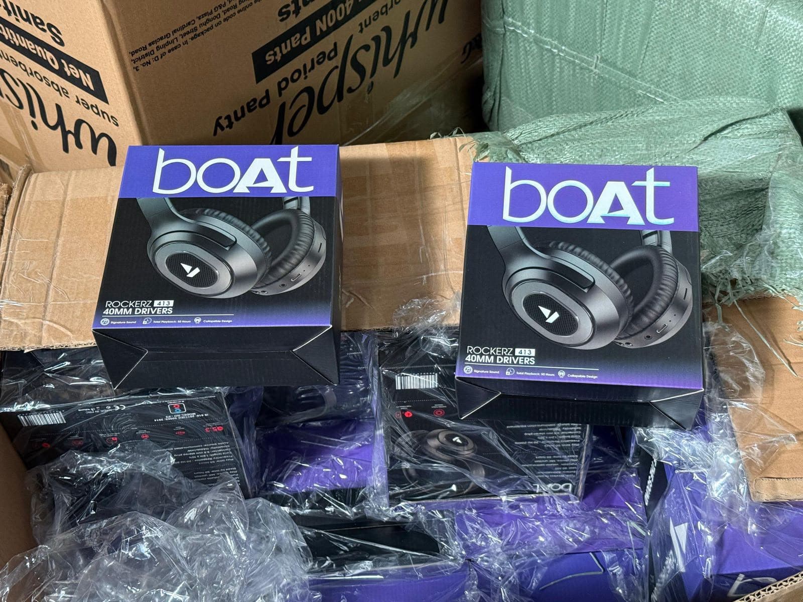 BoAt Rockerz 413 Wireless Over-Ear Headphones image 1