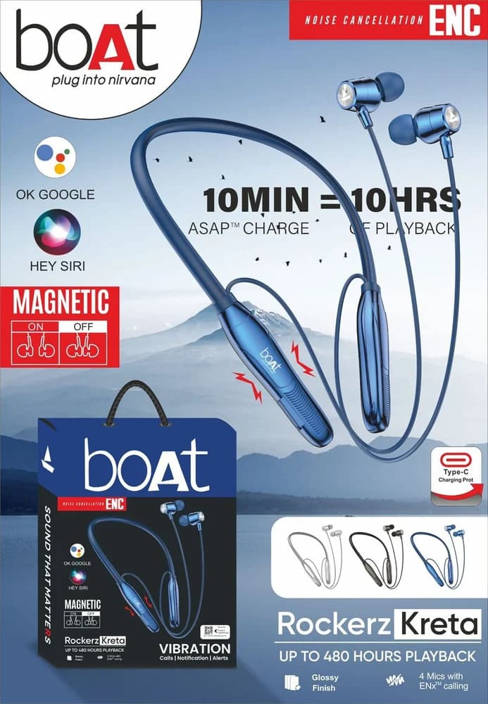 boAt Rockerz Kreta wireless neckband image 2