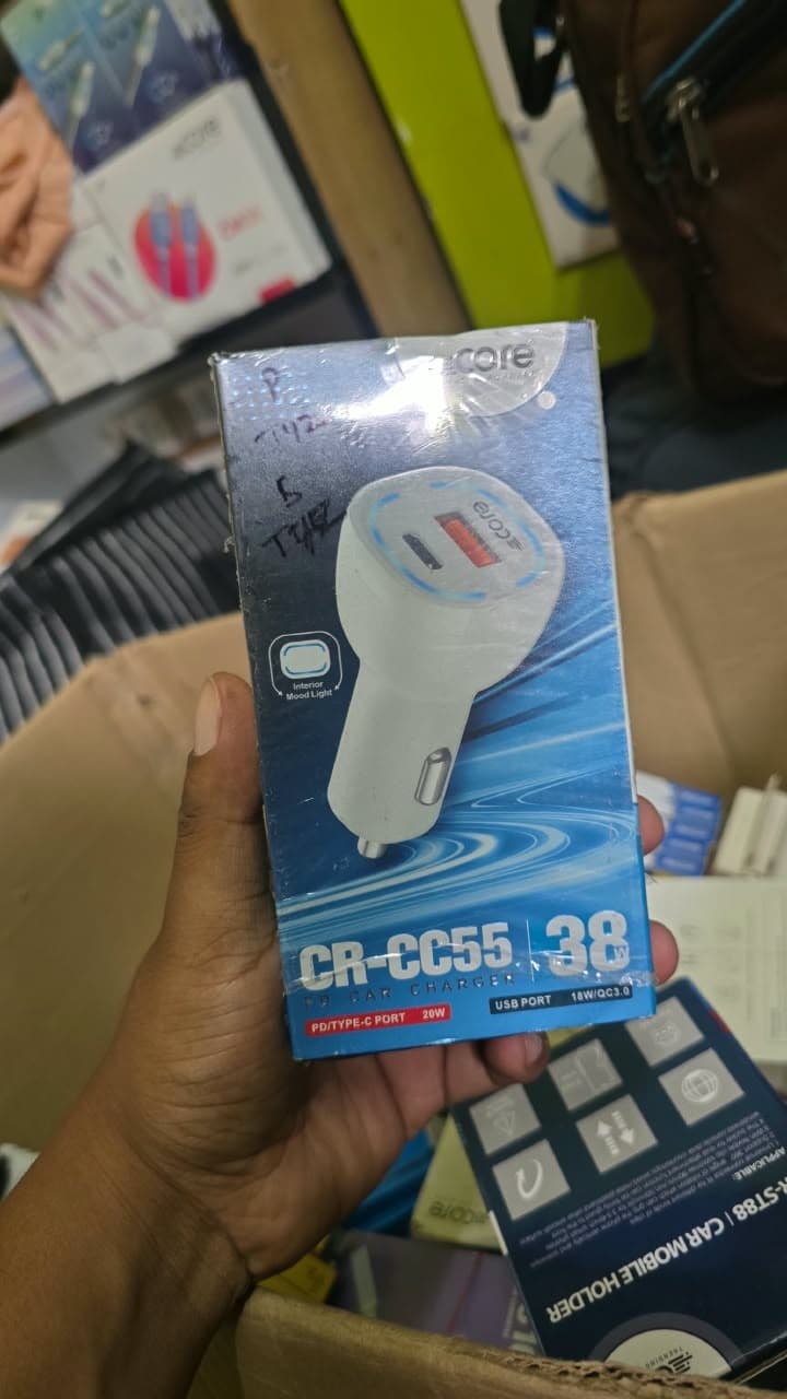 Core CR-CC55 38W Fast PD Car Charger image 1