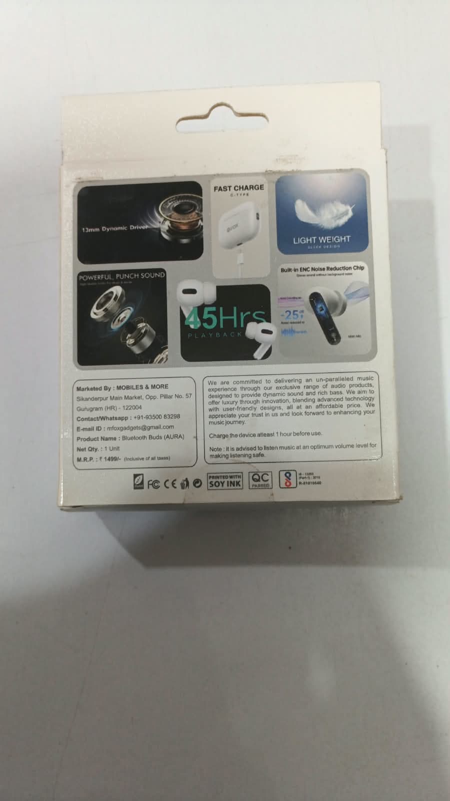 M FOX Aura Buds True Wireless Stereo (TWS) Earbuds image 2