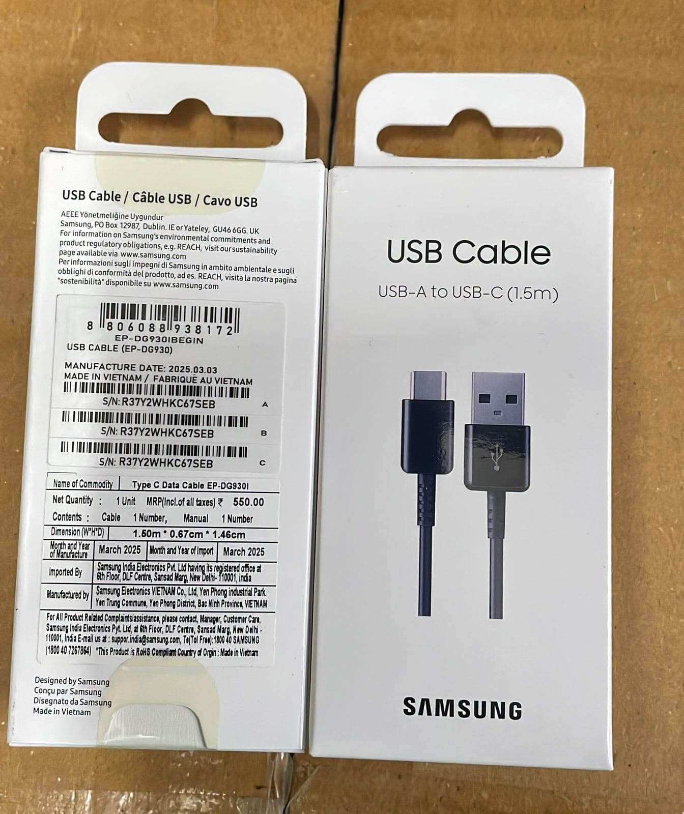 Samsung USB-A To USB-C Data & Charging Cable 1.5 M