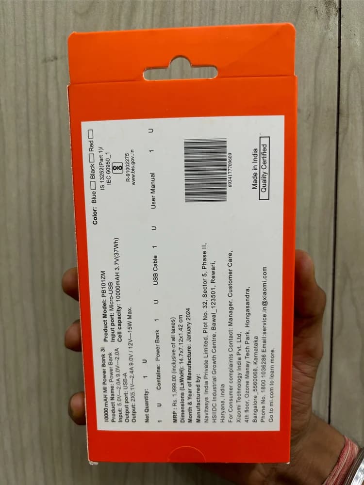 Mi Power Bank 3i 10000mAh image 2