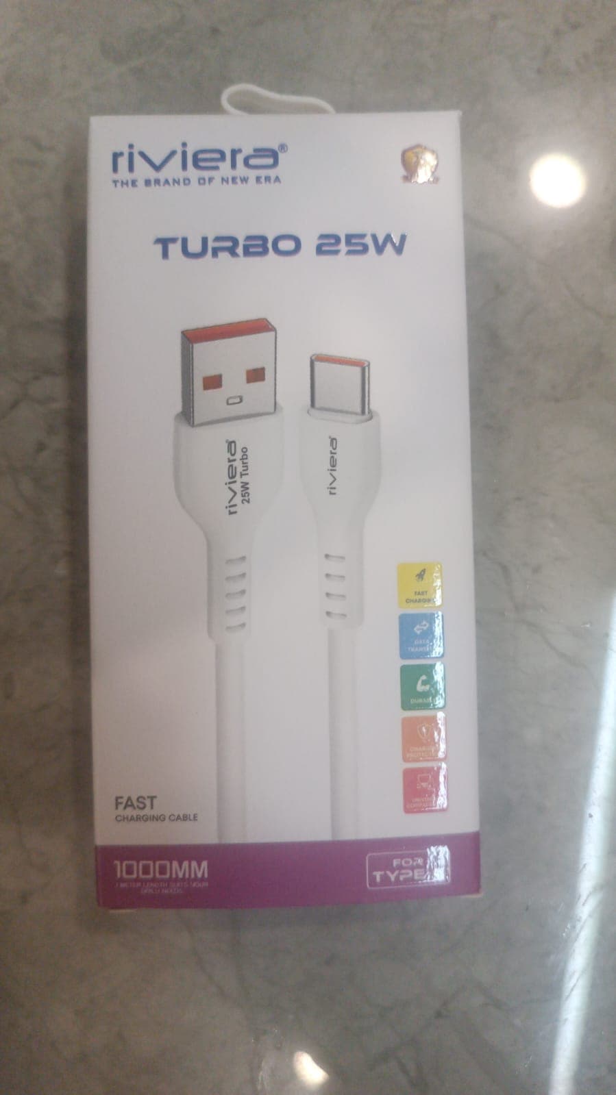 Riviera DT-320 Turbo 25W Type-C Fast Charging Data Cable image 2