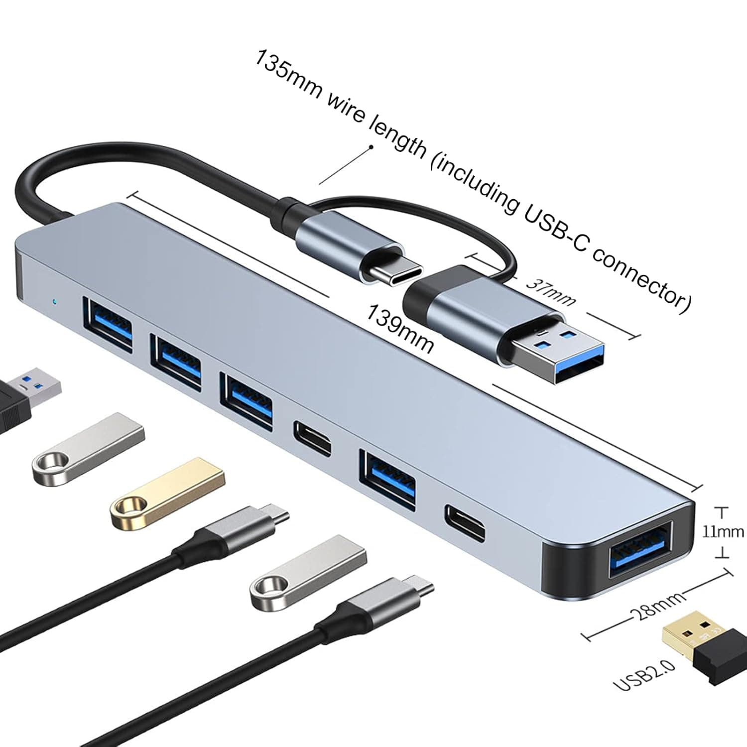 Type C Adapter 7 in 1 Hub image 3