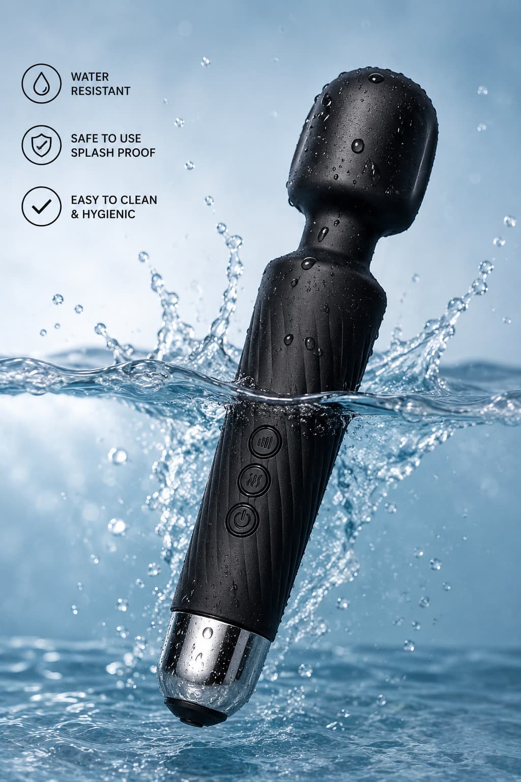 Rechargeable Cordless Handheld Muscle Massage Wand image 2