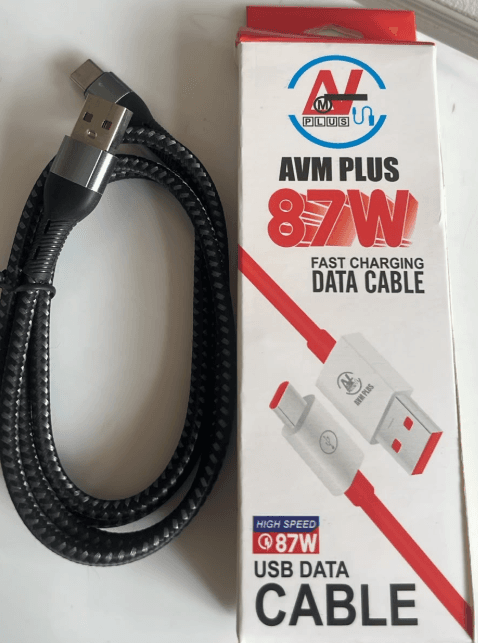 AVM PLUS 87W Fast Charging USB Type C Cable