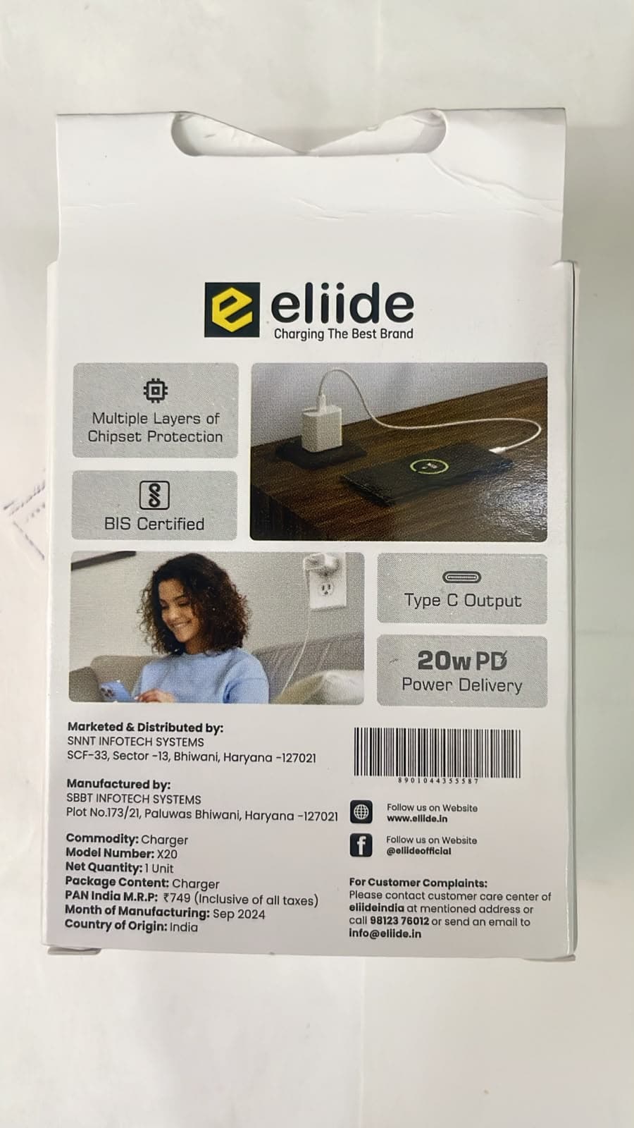ELIIDE X-20 20W PD Fast Charger image 2