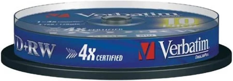 Verbatim DVD RW 4.7GB 4X 10Pack Cake Box