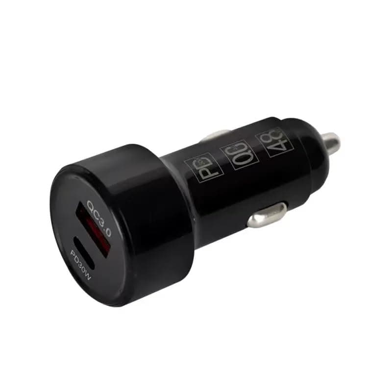 48W Dual Port Fast Car Charger PD 30W  QC 3.0 image 2