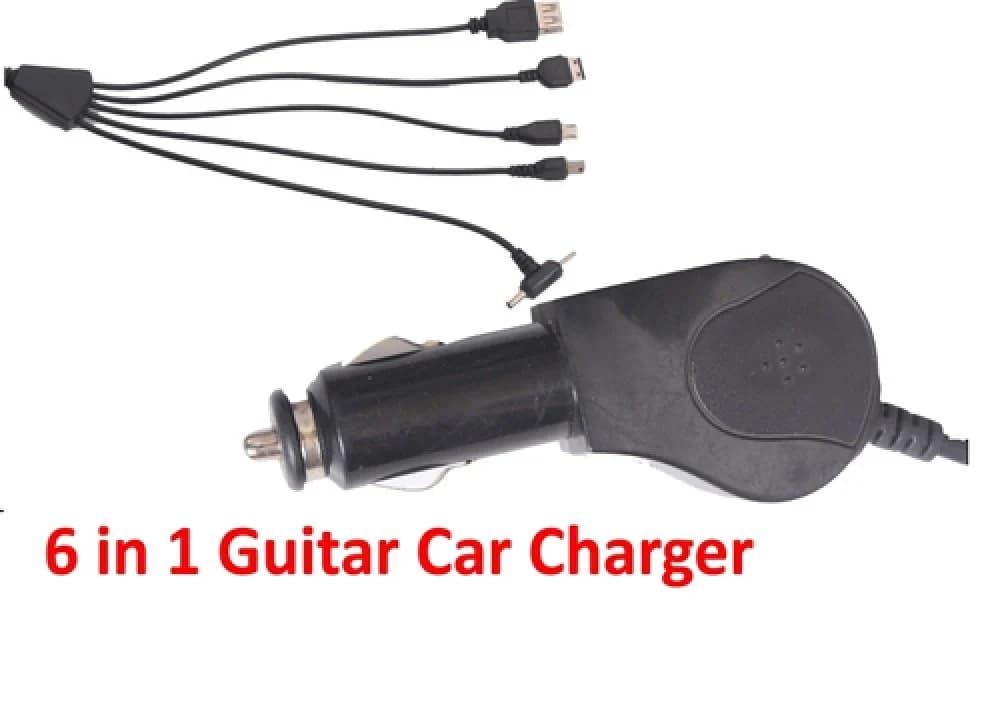 Guitar 6 In 1 Car Mobile Charger image 1