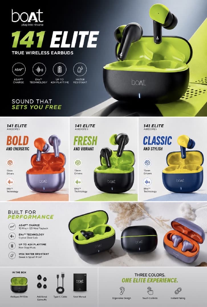 Boat 141 ELITE AIRPODS BEST QUALITY image 1