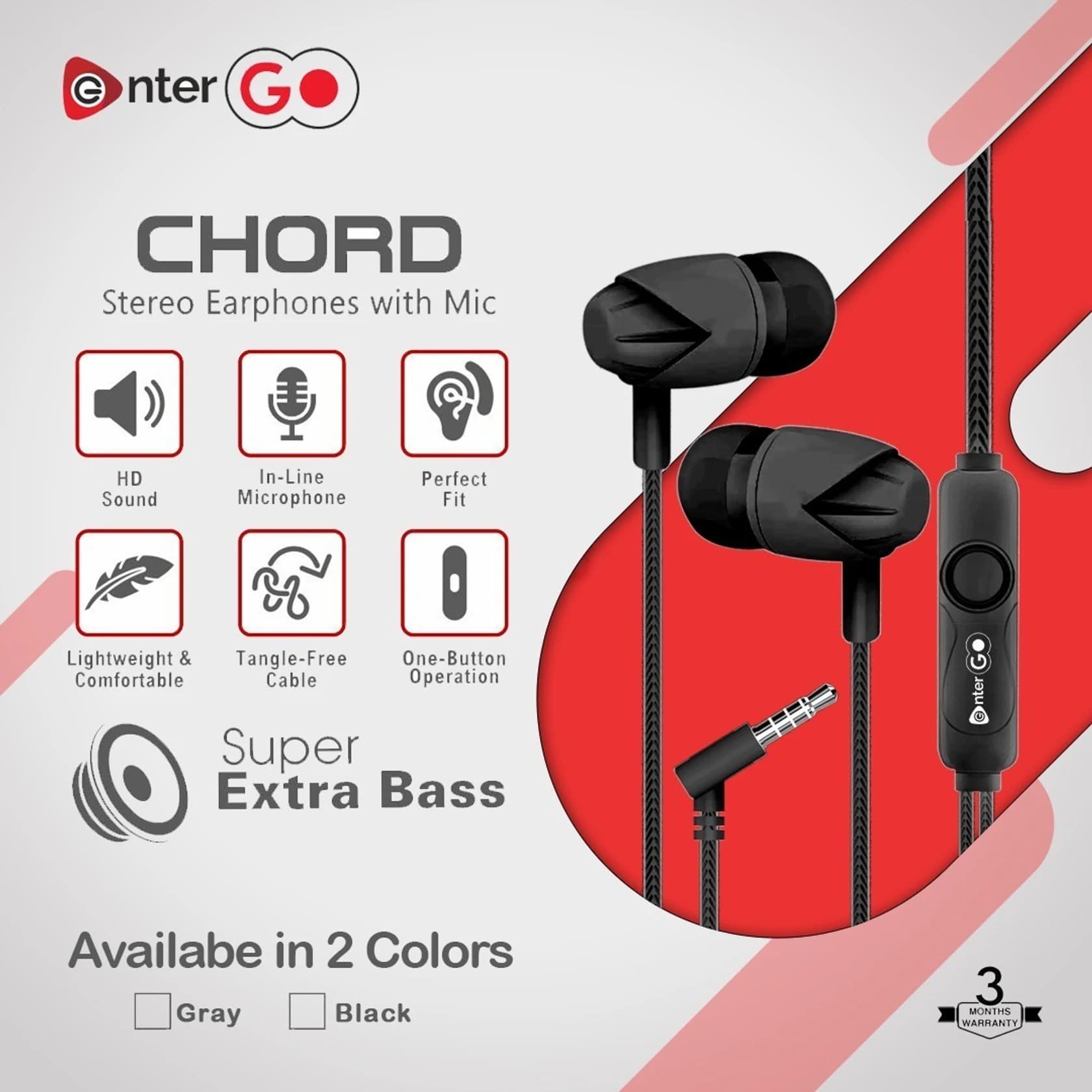 90+ Stereo Wired Earphone image 1