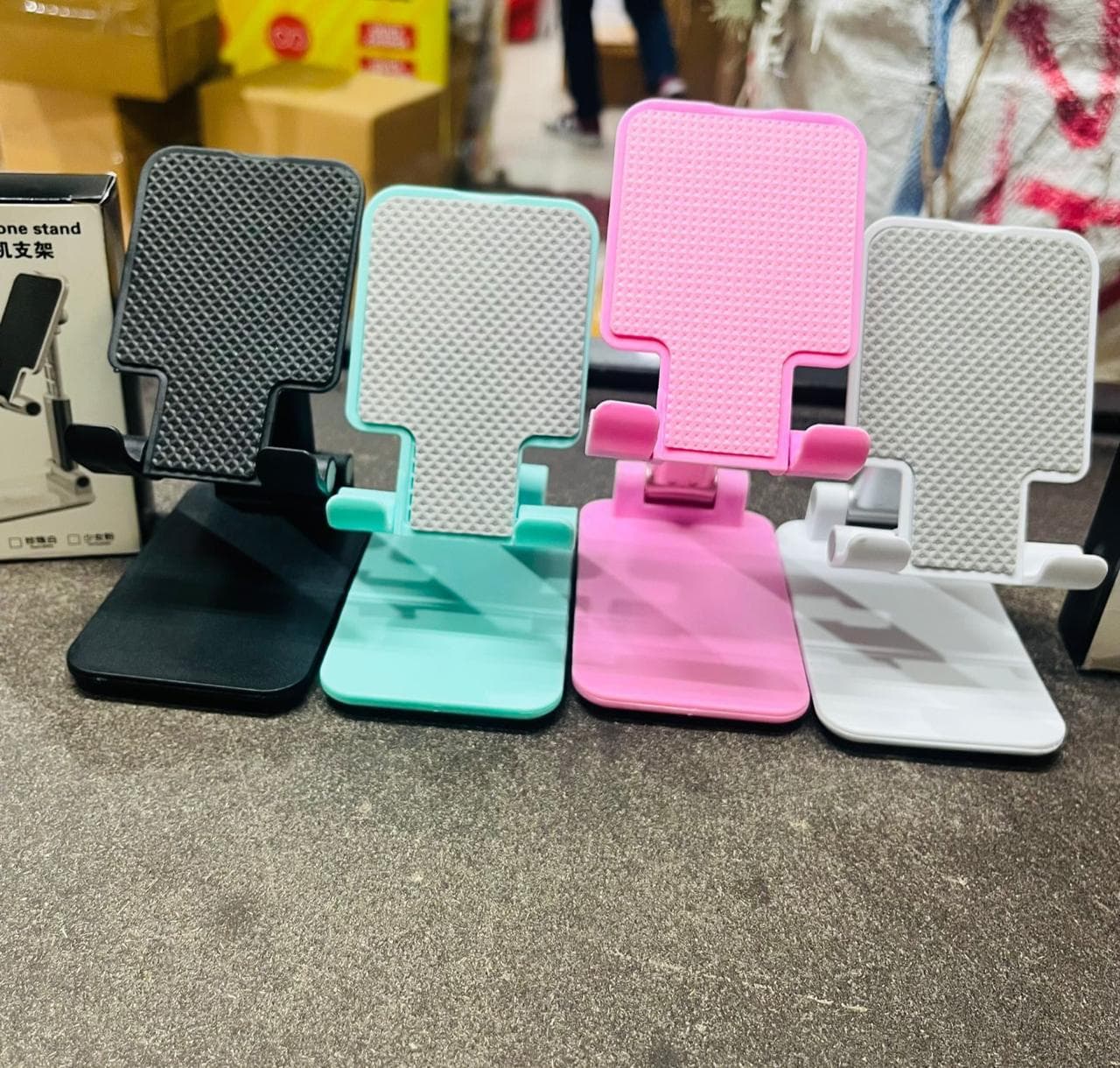 generic adjustable foldable desktop mobile phone stand