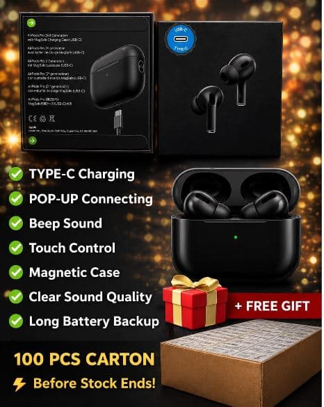 AirPods Pro 2 Black TWS Wireless Earbuds