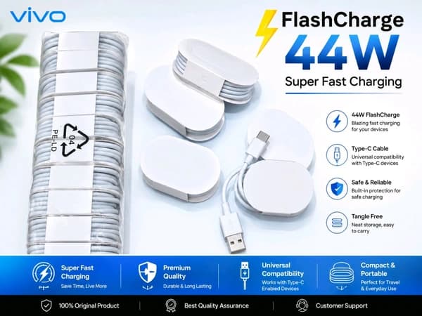 Vivo Flash Charge USB-A to Type-C Cable image 1