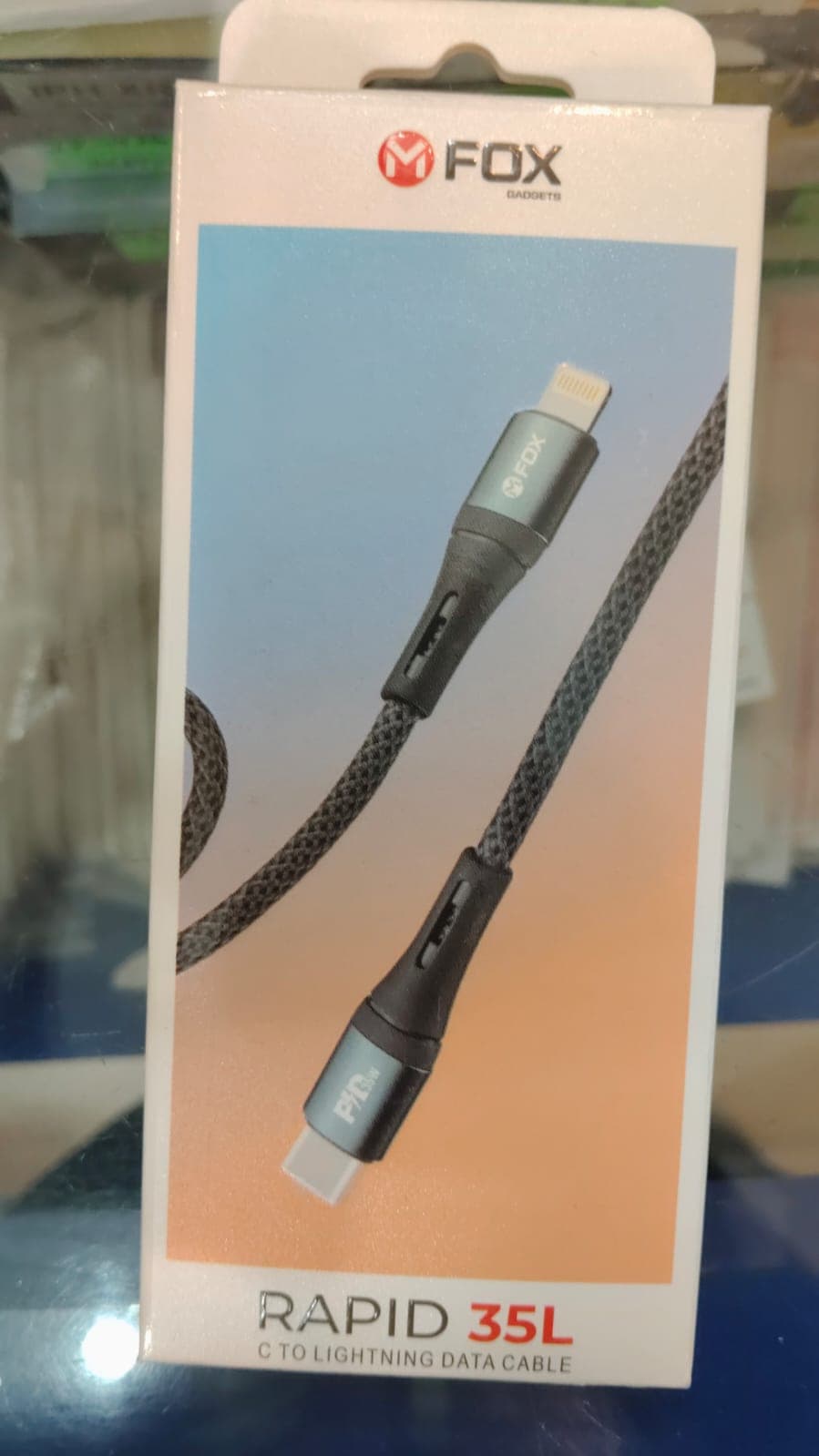 M FOX Gadgets Rapid 35L USB-C To Lightning Data Cable