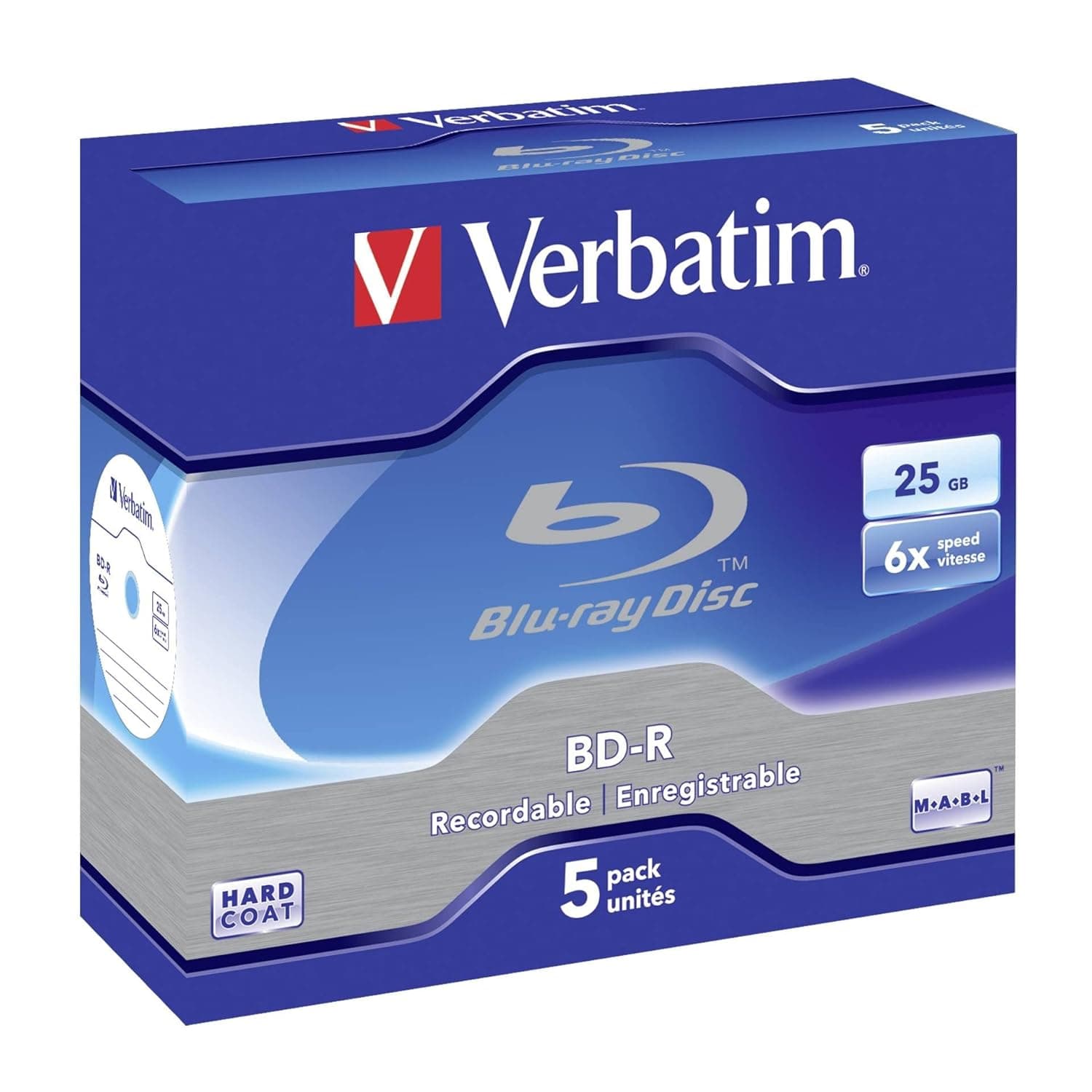 Verbatim BD R 25GB 6X 5Pack Jewel Case