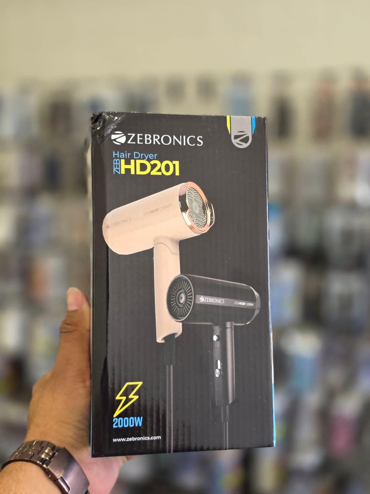 Zebronics ZEB-HD201 2000W Foldable Hair Dryer image 1