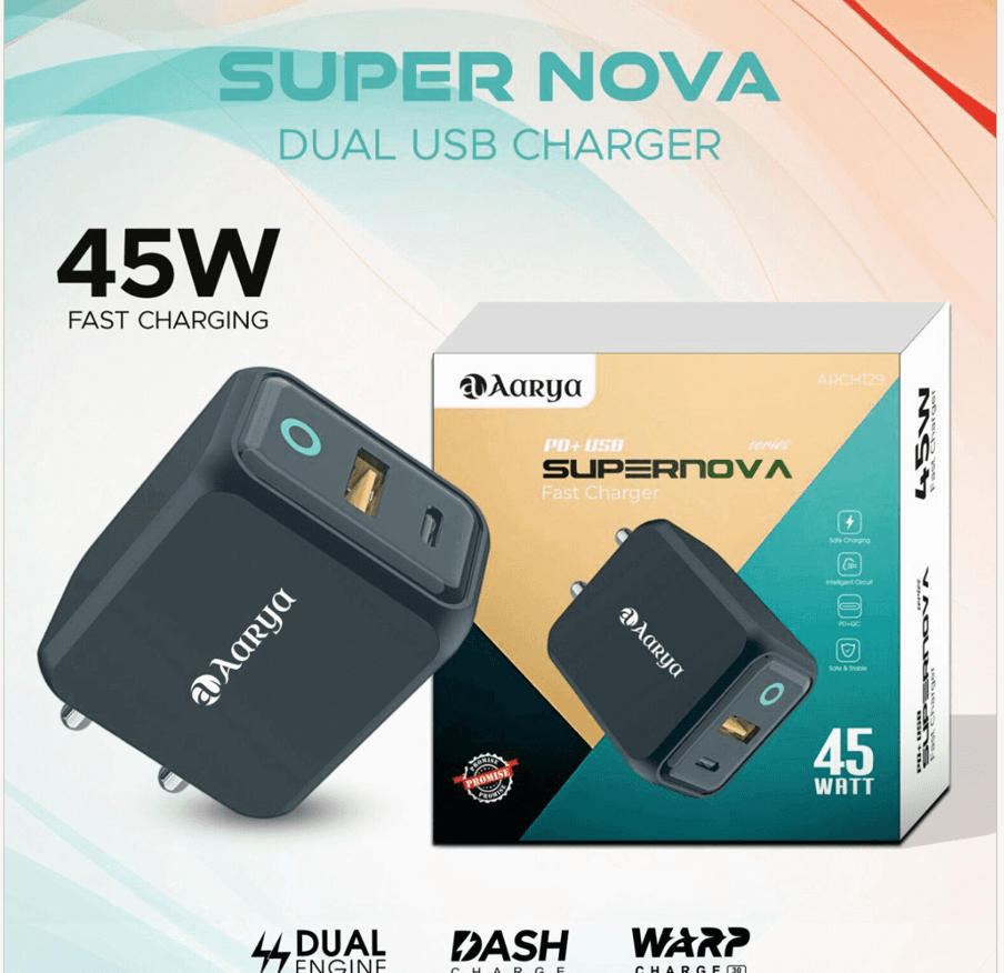AARYA SuperNova 45W Fast Charger