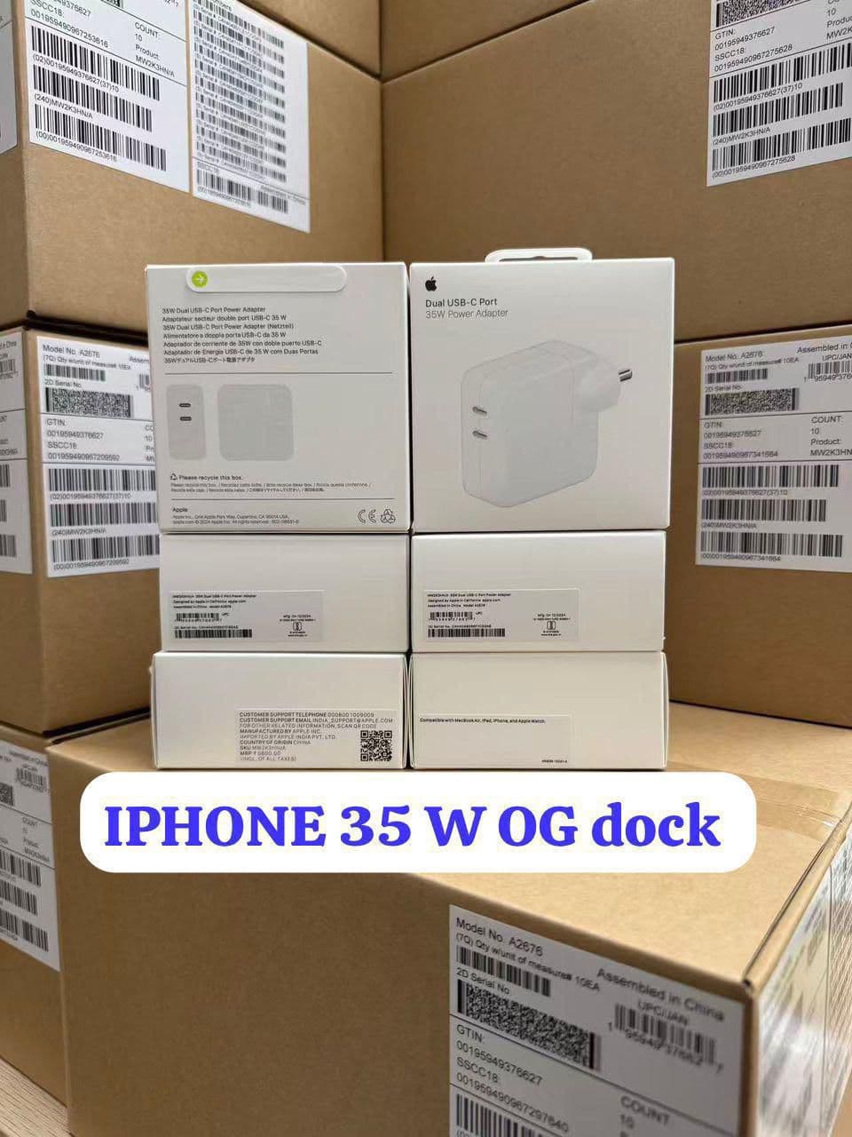 Apple 35W Dual USB-C Port Power Adapter