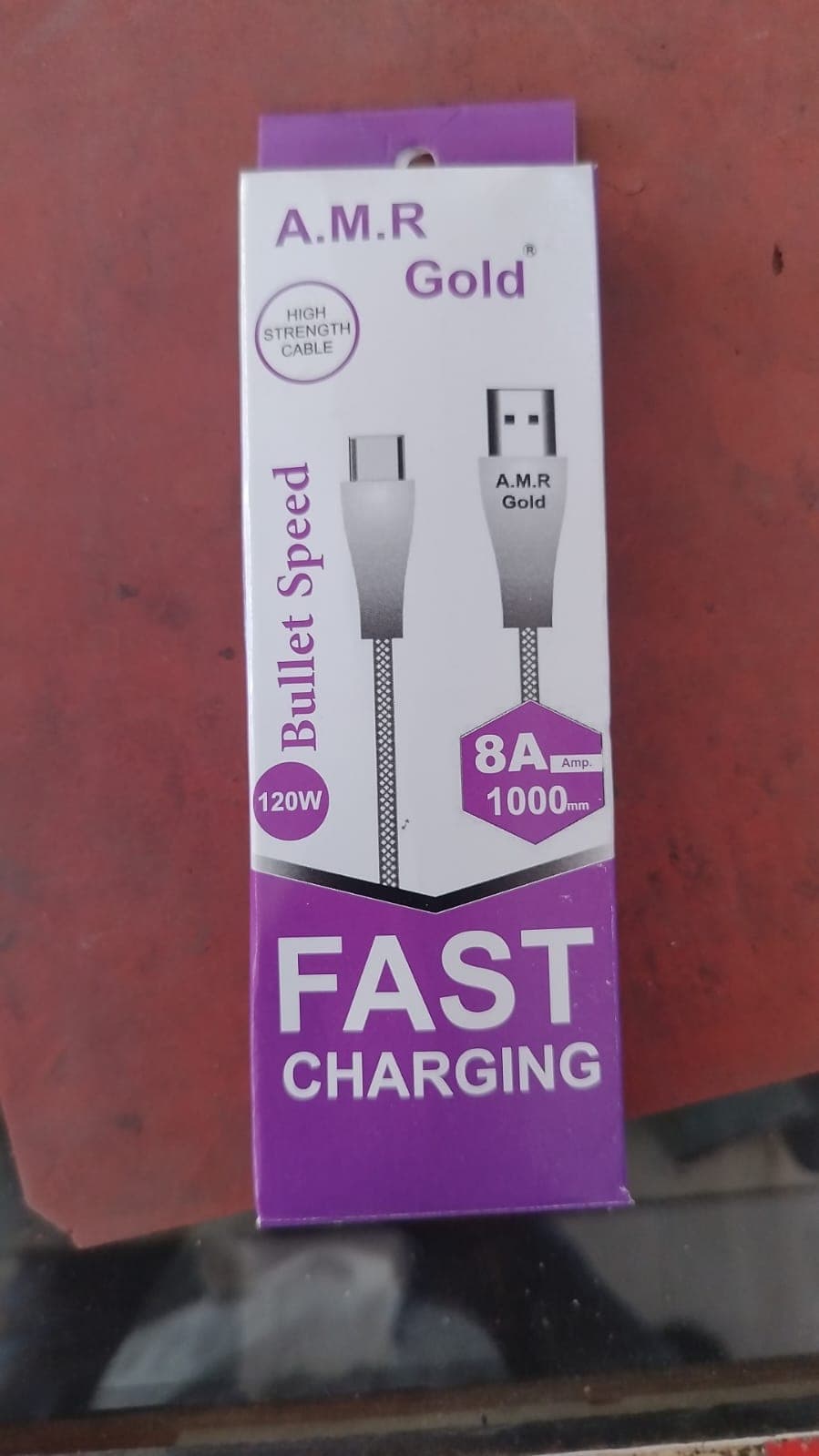 A.M.R Gold Bullet Speed 120W Fast Charging Cable image 1