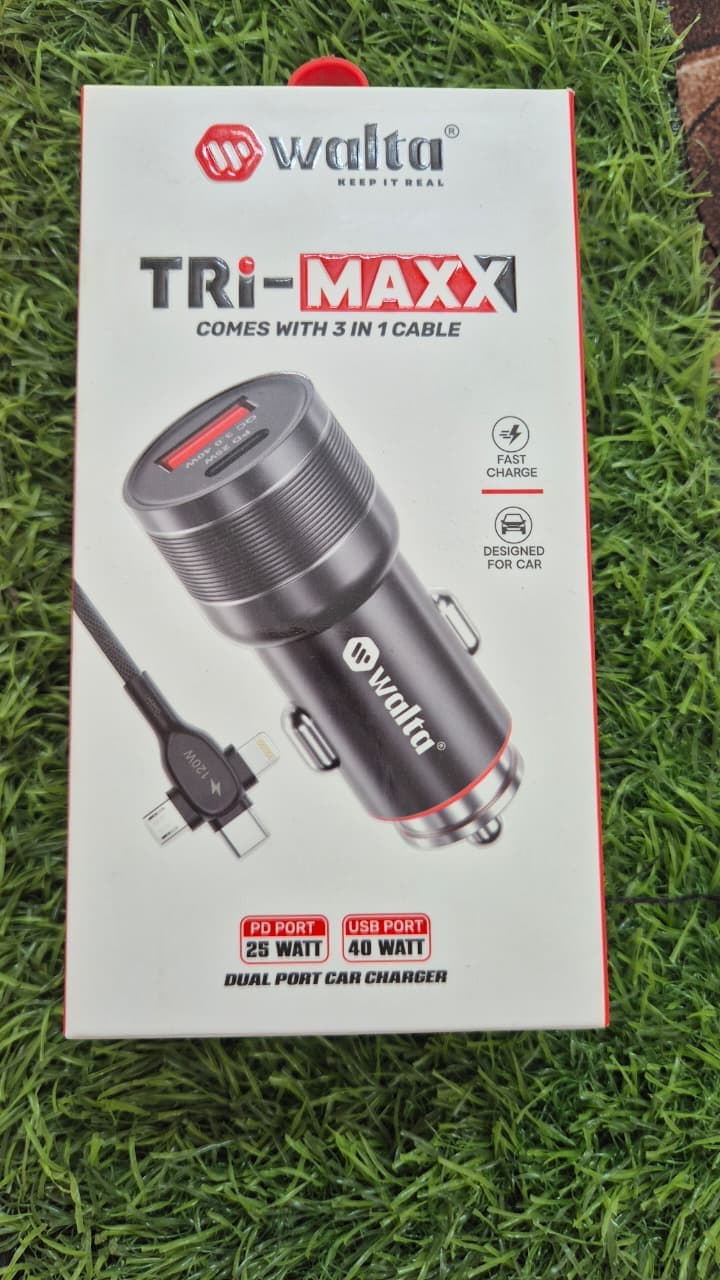 Tri-Max WUTC-2058 3-in-1 Cable Car Charger