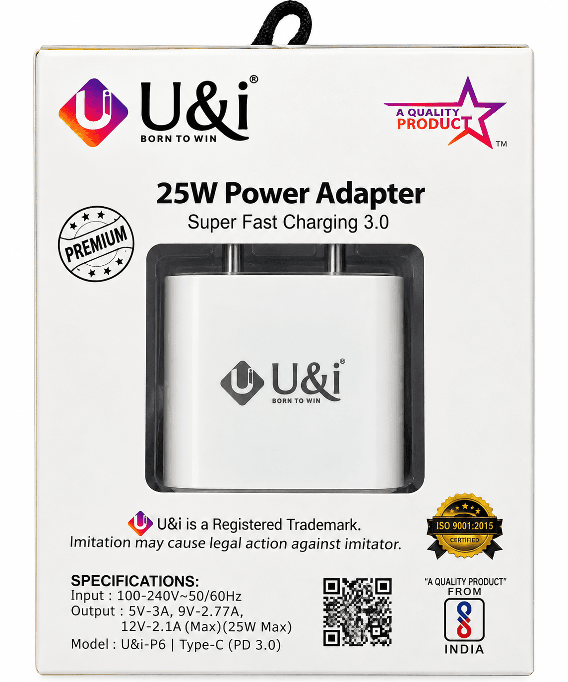 U&i 25W Power Adapter