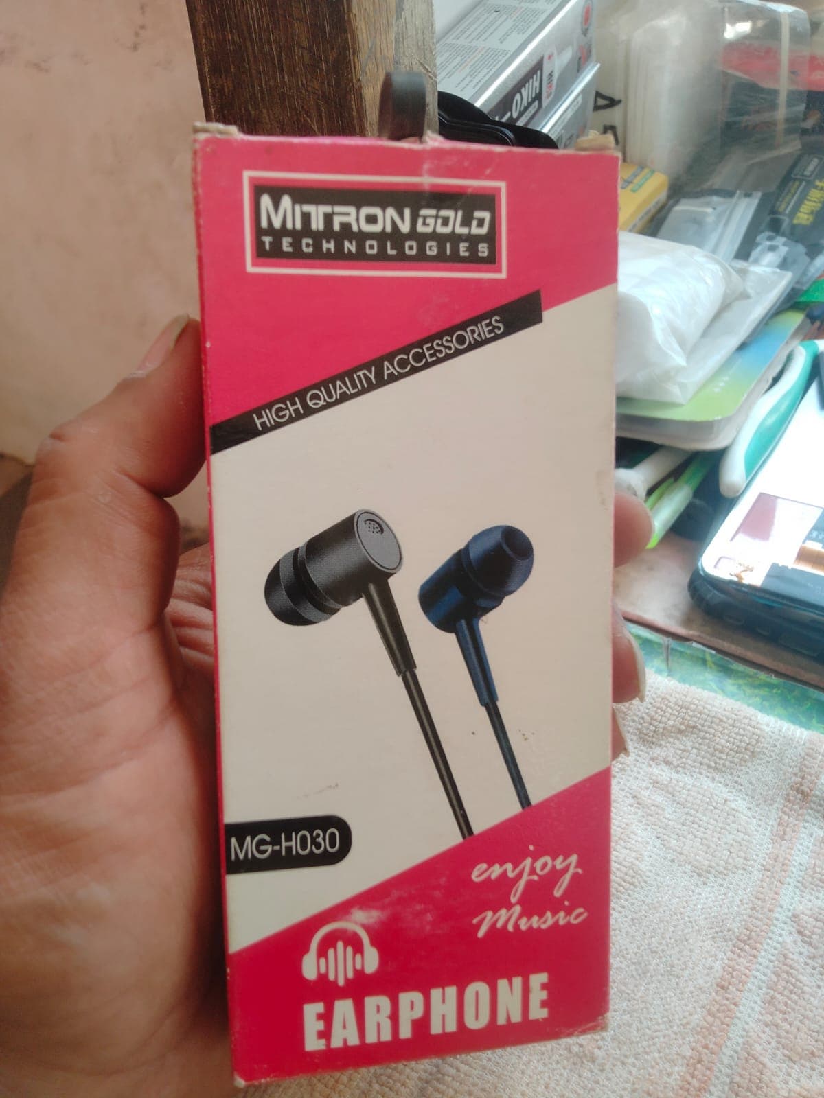 Mitron Gold MG-H030 Wired Earphones