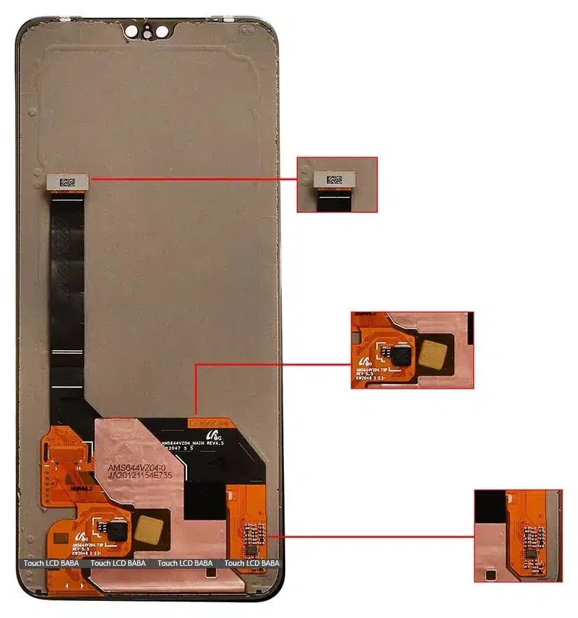 Original AMOLED Display And Touch Screen Combo Vivo V20 Pro image 3