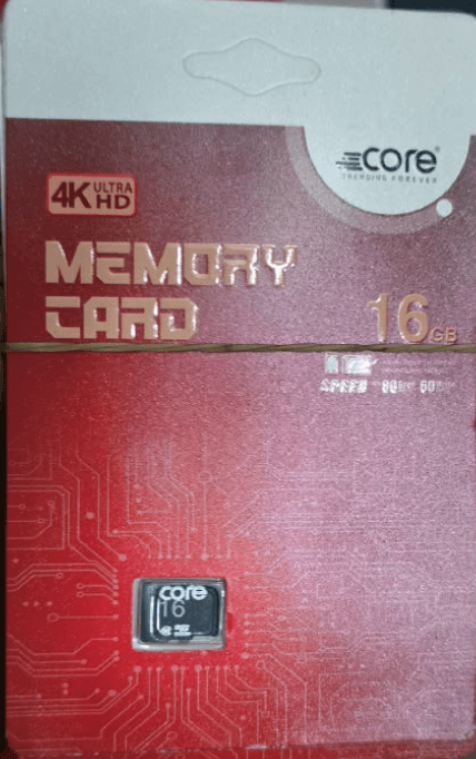 CORE 4K Ultra HD 16GB Micro SDHC Memory Card