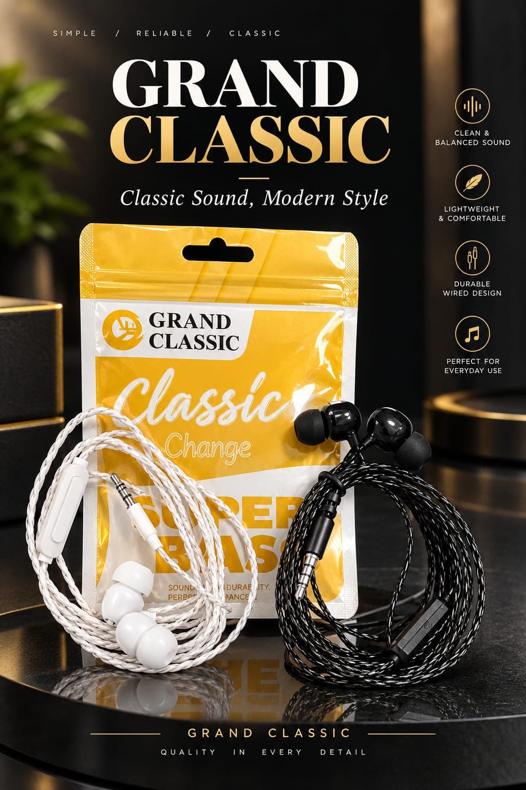Grand Classic In-Ear Wired Earphones
