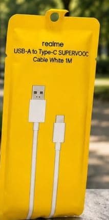 Realme SUPERVOOC USB-A To Type-C Charging Cable 1M – White image 1