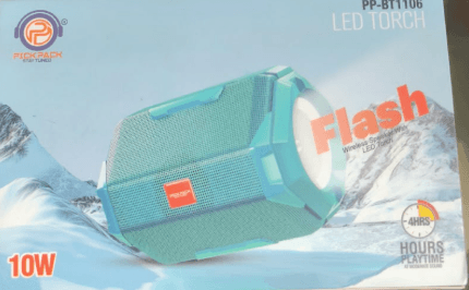 Pick Pack Flash 10W Wireless Bluetooth Speaker With LED Torch