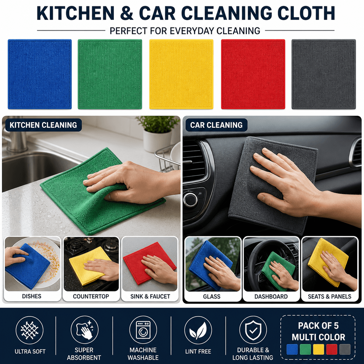 Mobile & Car Cleaning Microfiber Cloth image 1