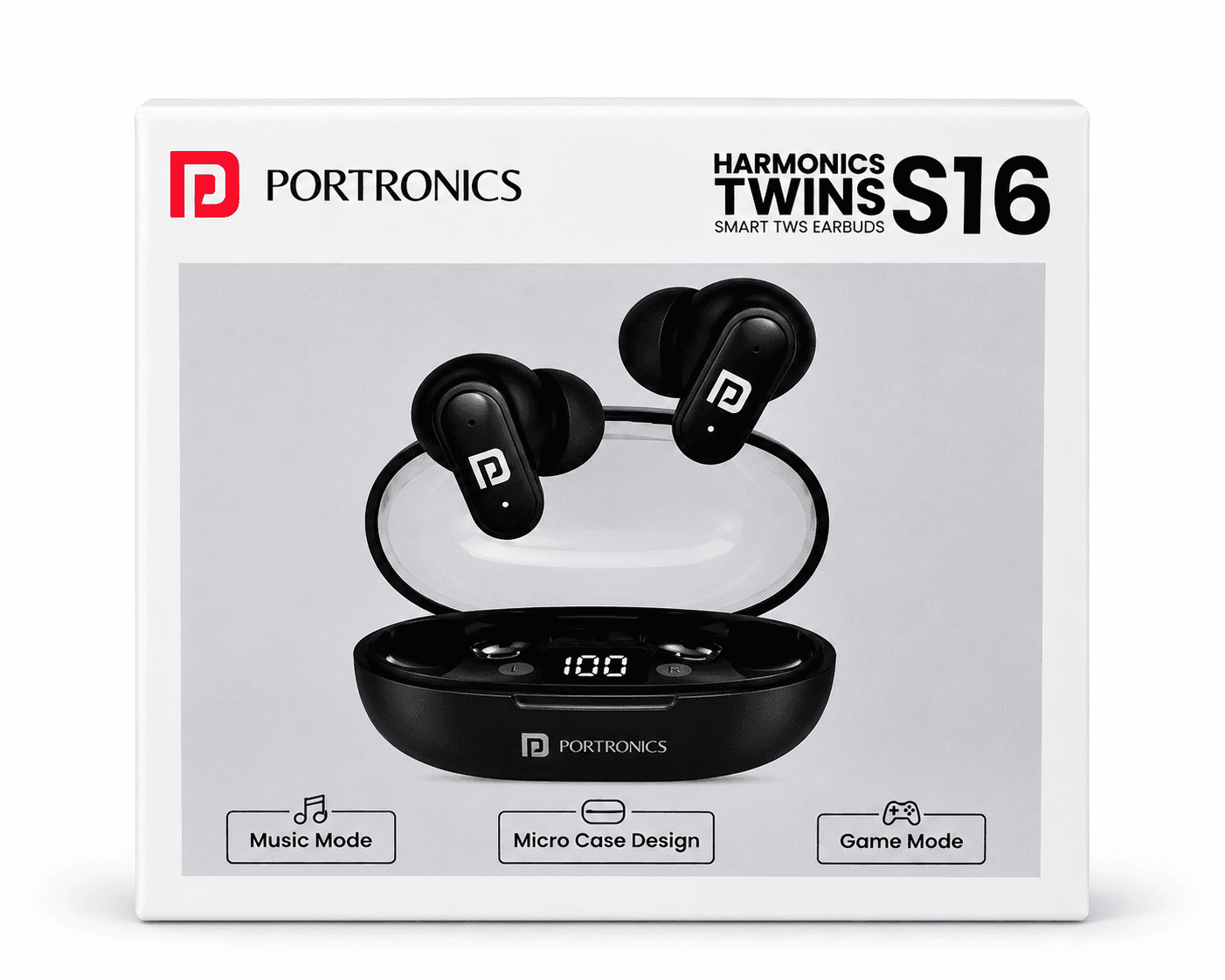 Portronics Harmonics Twins S16 Smart TWS Earbuds