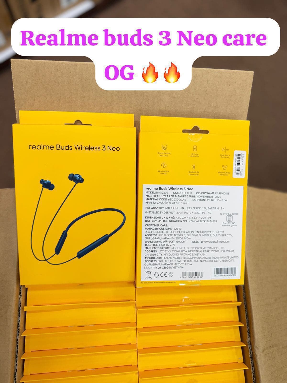 Realme Buds Wireless 3 Neo
