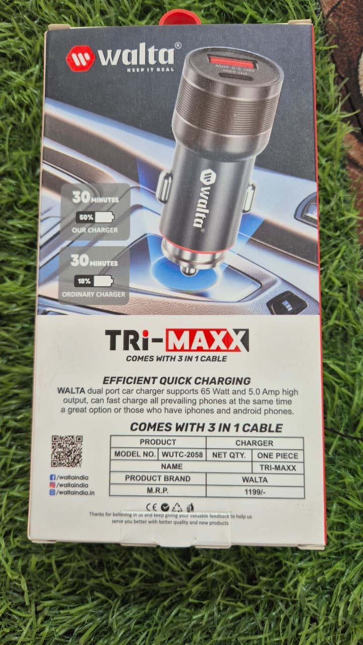 Tri-Max WUTC-2058 3-in-1 Cable Car Charger image 2